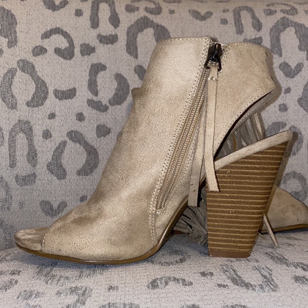 Open-Toed, Country Flare Booties